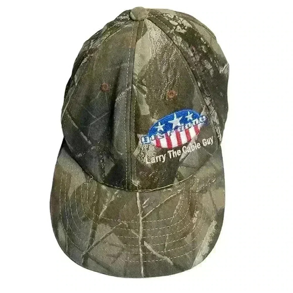 Larry the Cable Guy Strapback Hat Baseball Cap Mossy Oak Camo GIT R Done Hunting - Picture 3 of 8